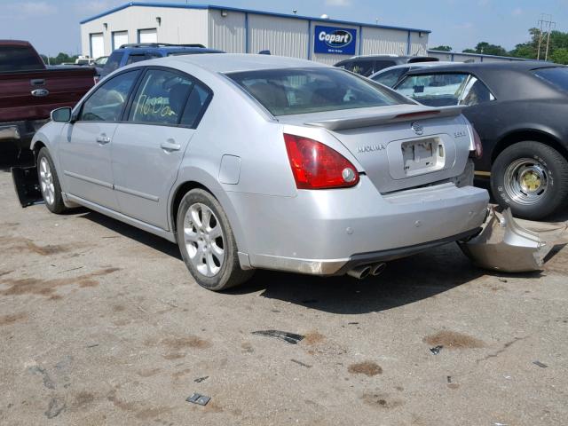 1N4BA41E67C803546 - 2007 NISSAN MAXIMA SE SILVER photo 3