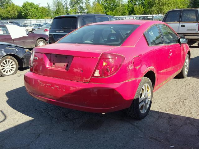 1G8AW12F34Z162808 - 2004 SATURN ION LEVEL RED photo 4