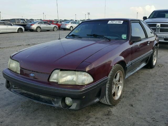 1FABP42EXJF243453 - 1988 FORD MUSTANG GT TWO TONE photo 2