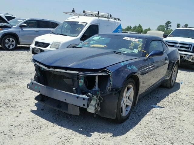 2G1FB1EDXB9146347 - 2011 CHEVROLET CAMARO LT BLUE photo 2