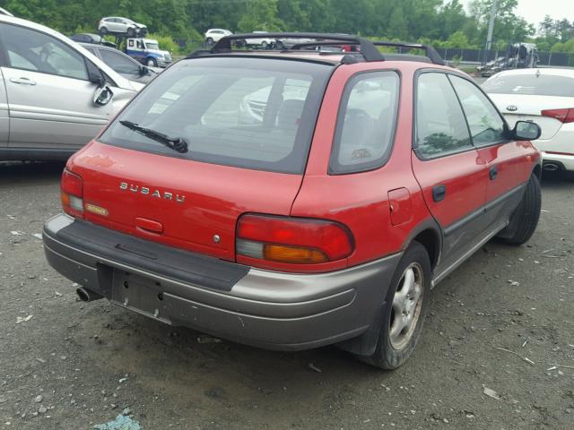 JF1GF4852VG815440 - 1997 SUBARU IMPREZA OU RED photo 4