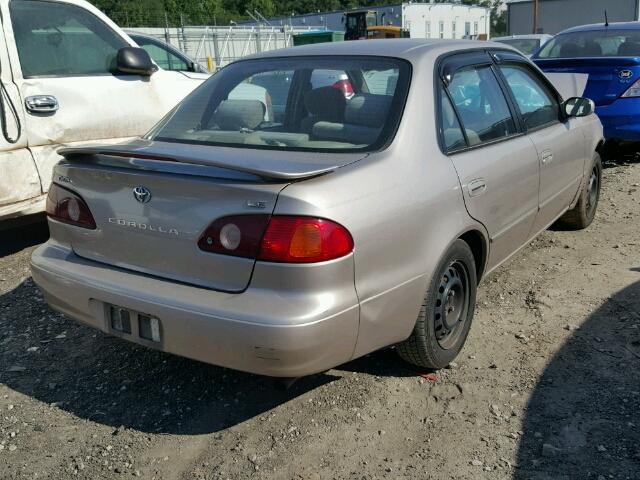 1NXBR12E62Z608111 - 2002 TOYOTA COROLLA CE GOLD photo 4