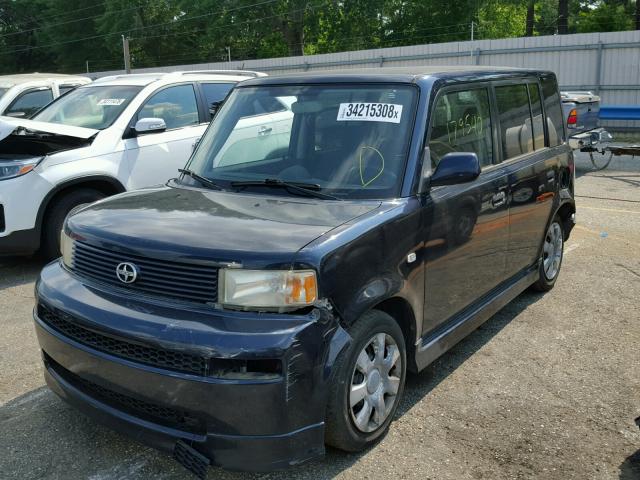 JTLKT334854005838 - 2005 TOYOTA SCION XB Blau Foto 2