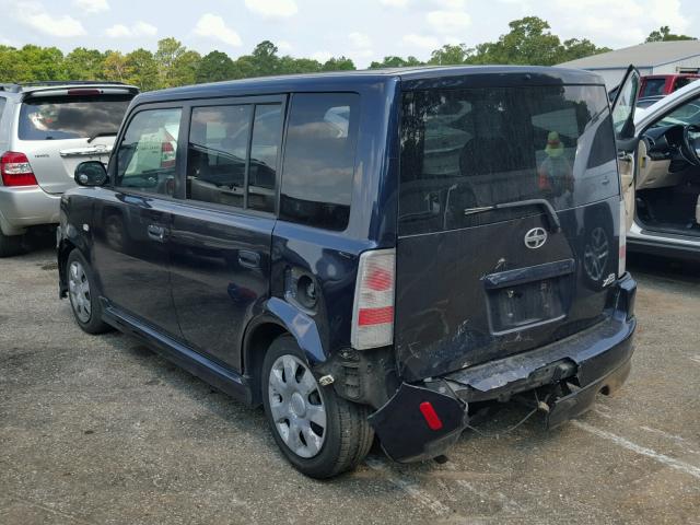 JTLKT334854005838 - 2005 TOYOTA SCION XB Blau Foto 3
