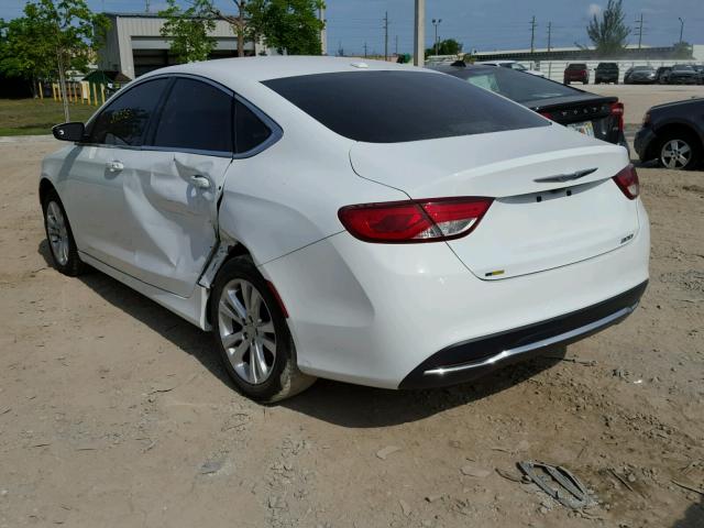 1C3CCCAB7FN650269 - 2015 CHRYSLER 200 LIMITE WHITE photo 3