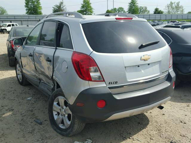 3GNAL2EK5ES612218 - 2014 CHEVROLET CAPTIVA LS SILVER photo 3