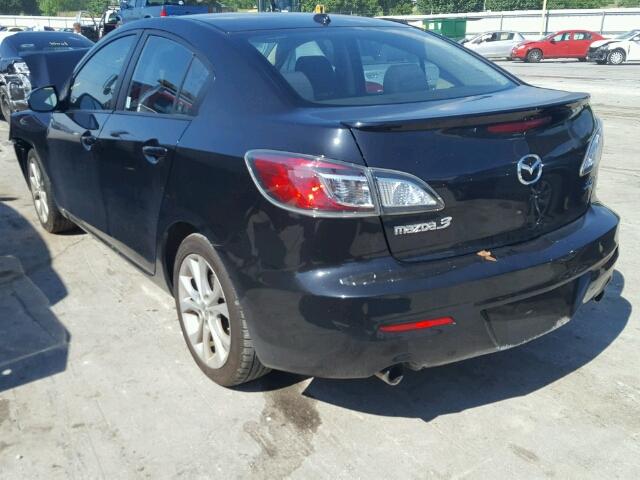 JM1BL1S58A1164249 - 2010 MAZDA 3 S BLACK photo 3