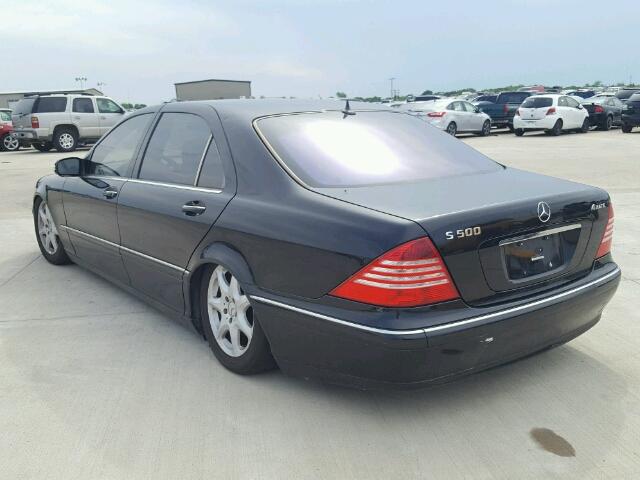 WDBNG84J33A365028 - 2003 MERCEDES-BENZ S 500 4MAT BLACK photo 3