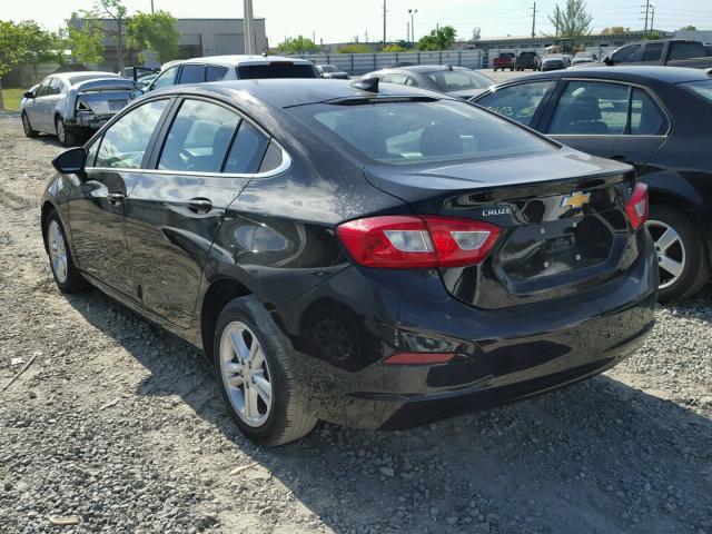 1G1BE5SM3H7208621 - 2017 CHEVROLET CRUZE LT BLACK photo 3