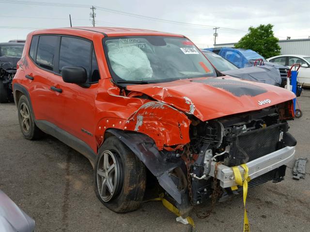 ZACCJAAH0FPB68635 - 2015 JEEP RENEGADE S ORANGE photo 1