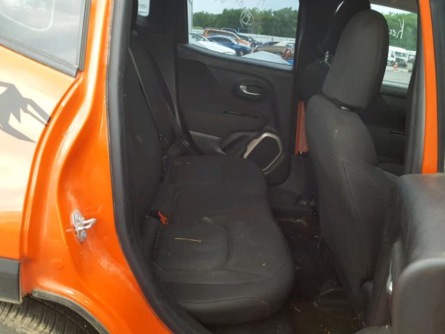 ZACCJAAH0FPB68635 - 2015 JEEP RENEGADE S ORANGE photo 6