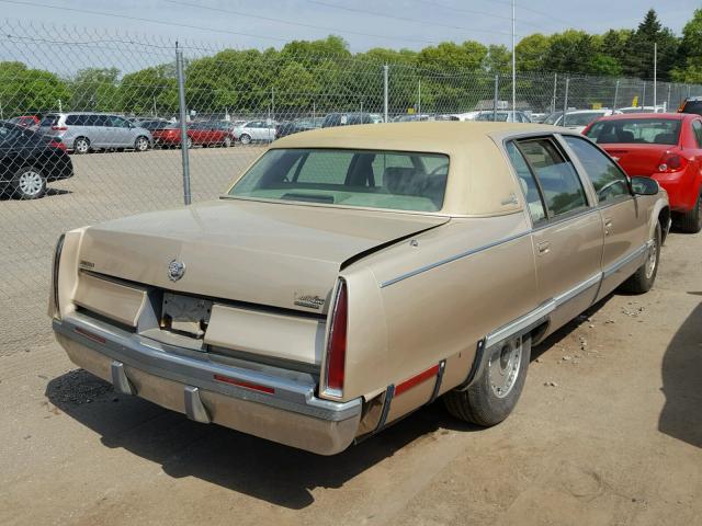 1G6DW52P0TR713135 - 1996 CADILLAC FLEETWOOD GOLD photo 4