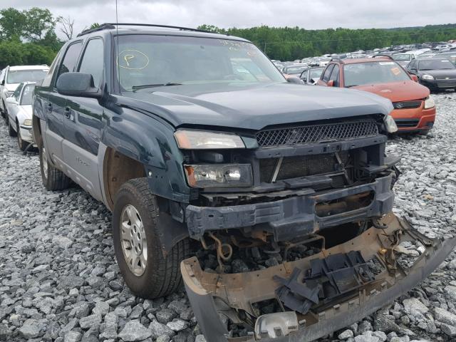 3GNEC13T42G293433 - 2002 CHEVROLET AVALANCHE GREEN photo 1