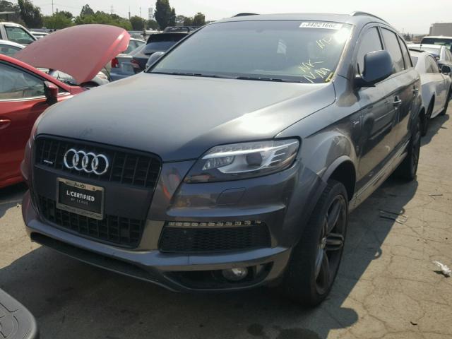 WA1DGAFE5ED013830 - 2014 AUDI Q7 PRESTIG GRAY photo 2