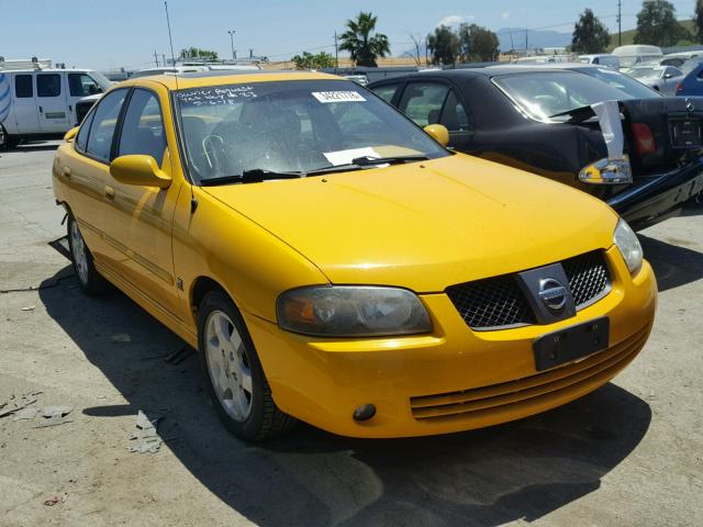 3N1AB51D76L486611 - 2006 NISSAN SENTRA SE- YELLOW photo 1