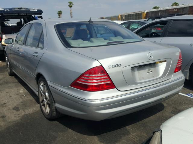 WDBNG75J76A483158 - 2006 MERCEDES-BENZ S 500 SILVER photo 3