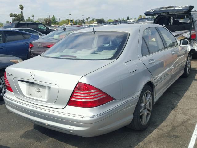 WDBNG75J76A483158 - 2006 MERCEDES-BENZ S 500 SILVER photo 4