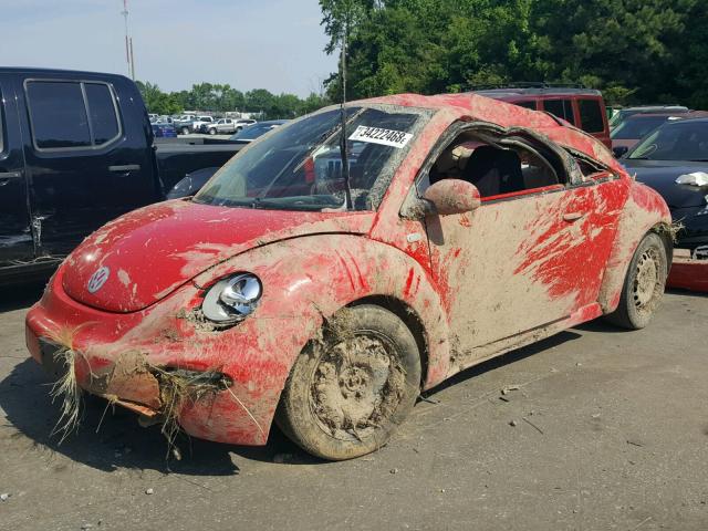 3VWBK21C83M409210 - 2003 VOLKSWAGEN NEW BEETLE წითელი ფოტო 2