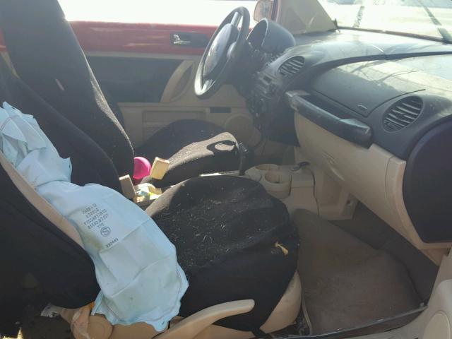 3VWBK21C83M409210 - 2003 VOLKSWAGEN NEW BEETLE წითელი ფოტო 5