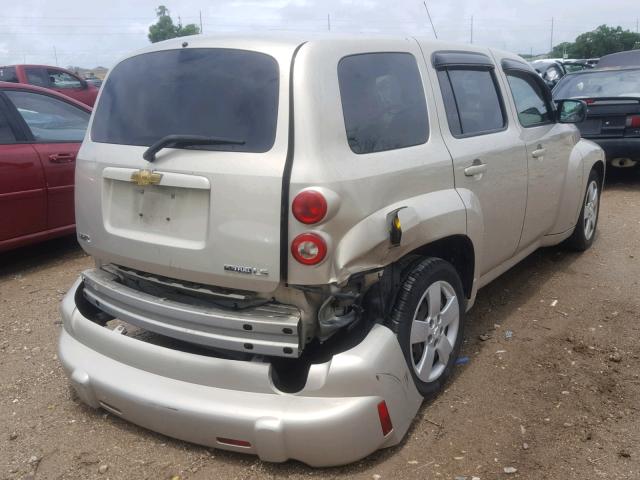 3GNCA13B99S516464 - 2009 CHEVROLET HHR LS BEIGE photo 4