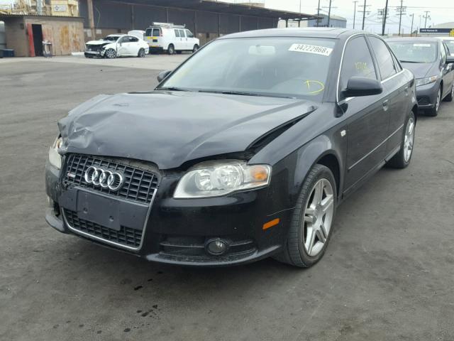 WAUAF78E88A102094 - 2008 AUDI A4 2.0T BLACK photo 2