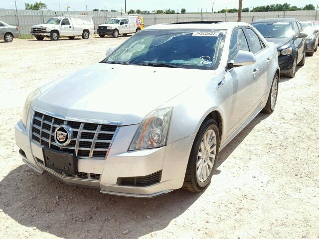 1G6DE5E54D0105704 - 2013 CADILLAC CTS LUXURY SILVER photo 2