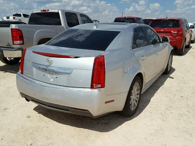 1G6DE5E54D0105704 - 2013 CADILLAC CTS LUXURY SILVER photo 4