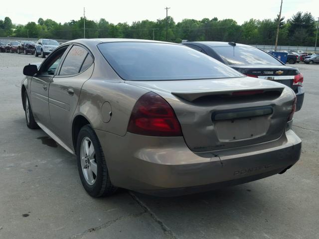 2G2WP552X61158182 - 2006 PONTIAC GRAND PRIX BROWN photo 3
