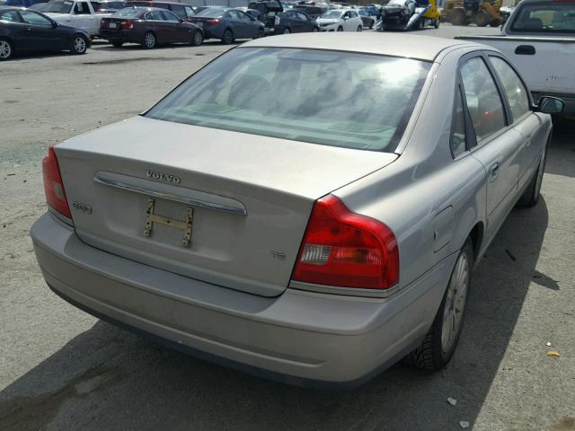 YV1TS91Z641351398 - 2004 VOLVO S80 T6 SILVER photo 4