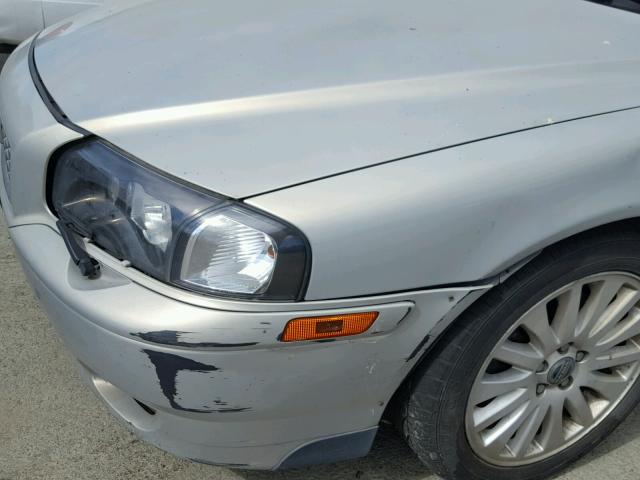 YV1TS91Z641351398 - 2004 VOLVO S80 T6 SILVER photo 9