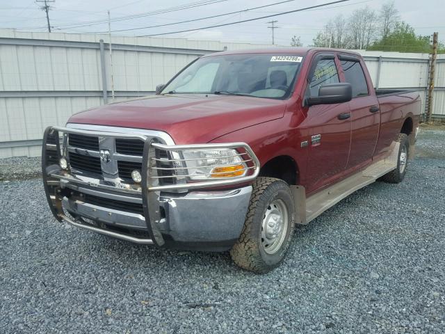 3C6TD5HT7CG200247 - 2012 DODGE RAM 2500 S RED photo 2