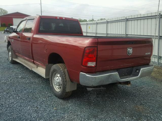 3C6TD5HT7CG200247 - 2012 DODGE RAM 2500 S RED photo 3