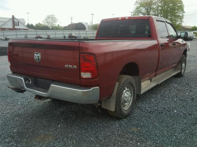 3C6TD5HT7CG200247 - 2012 DODGE RAM 2500 S RED photo 4