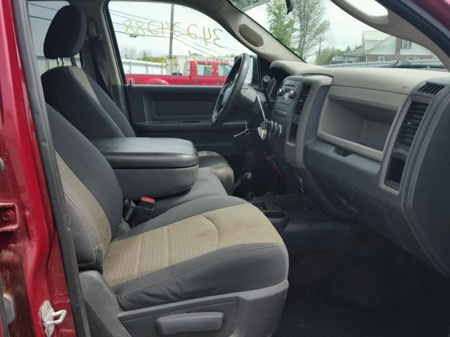 3C6TD5HT7CG200247 - 2012 DODGE RAM 2500 S RED photo 5