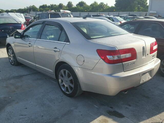 3LNHM28T58R621856 - 2008 LINCOLN MKZ SILVER photo 3