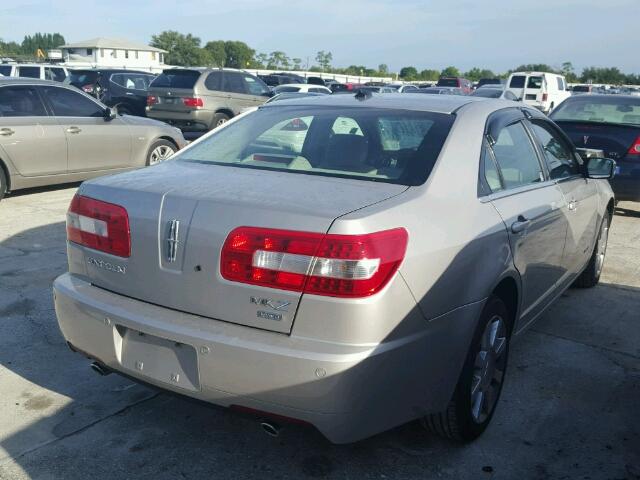 3LNHM28T58R621856 - 2008 LINCOLN MKZ SILVER photo 4