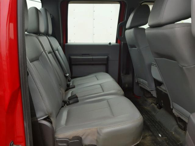 1FT8W3DT0CEB37969 - 2012 FORD F350 SUPER RED photo 6