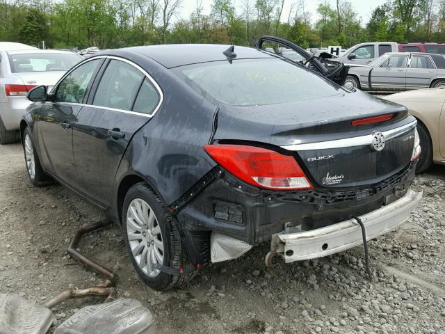 2G4GR5EK0C9152913 - 2012 BUICK REGAL CHARCOAL photo 3