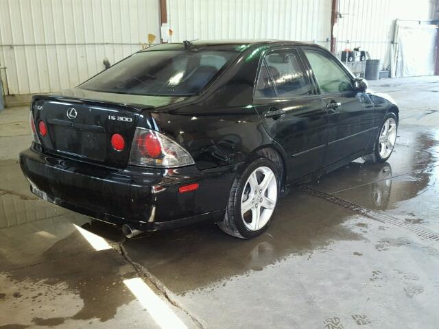 JTHBD192030079504 - 2003 LEXUS IS 300 BLACK photo 4