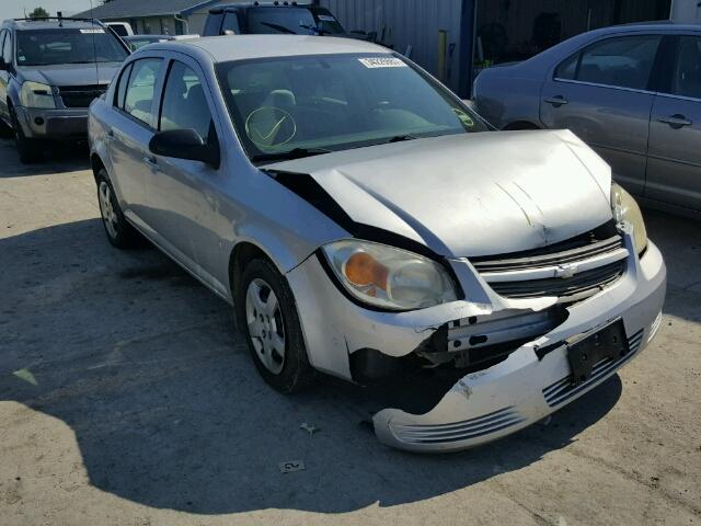 1G1AK55F977343666 - 2007 CHEVROLET COBALT LS SILVER photo 1