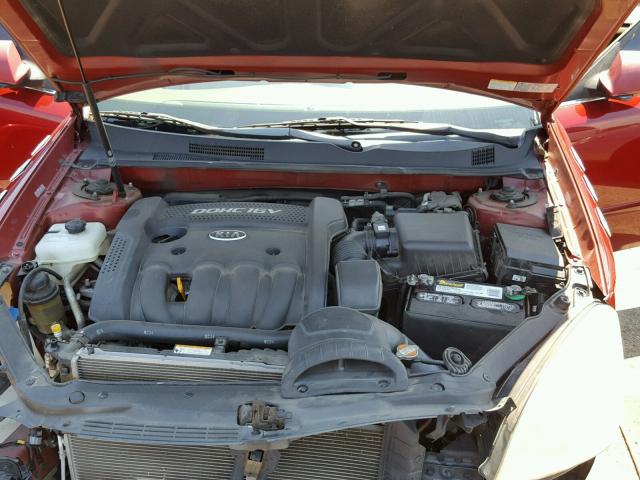 KNAGE123385235355 - 2008 KIA OPTIMA RED photo 7