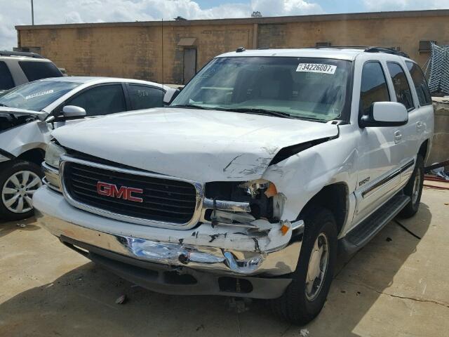 1GKEC13Z04J135495 - 2004 GMC YUKON WHITE photo 2