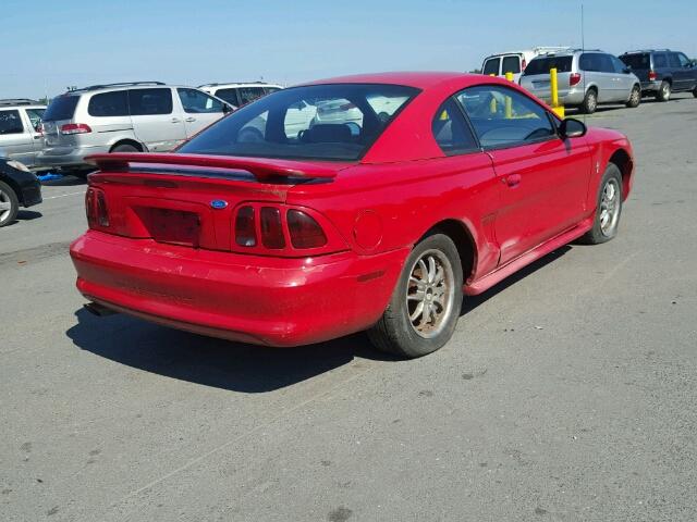 1FALP4047TF134613 - 1996 FORD MUSTANG RED photo 4