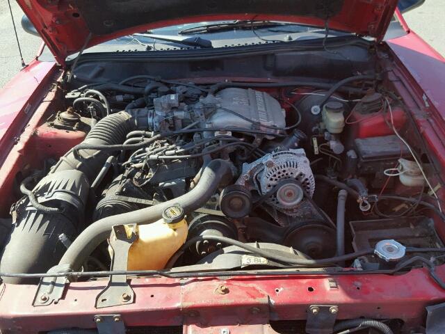 1FALP4047TF134613 - 1996 FORD MUSTANG RED photo 7