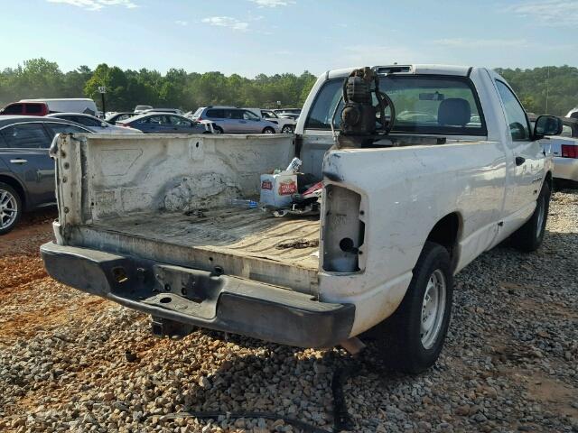 1D7HA16N75J648600 - 2005 DODGE RAM 1500 WHITE photo 4