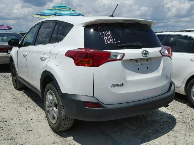 2T3ZFREV1FW163730 - 2015 TOYOTA RAV4 LE WHITE photo 3