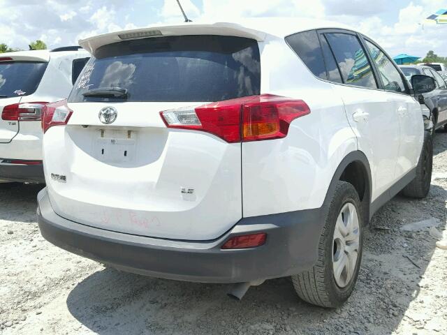 2T3ZFREV1FW163730 - 2015 TOYOTA RAV4 LE WHITE photo 4