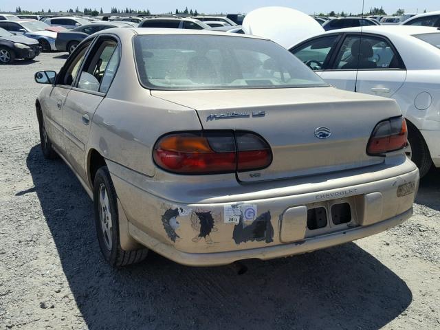 1G1NE52J92M534631 - 2002 CHEVROLET MALIBU LS GOLD photo 3