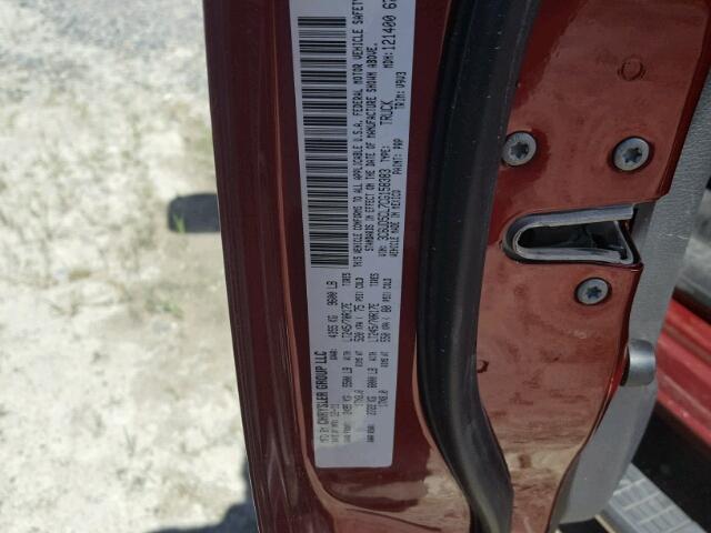3C6UD5CL7CG158383 - 2012 DODGE RAM 2500 S RED photo 10