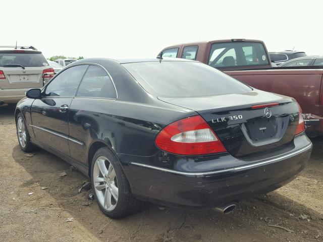 WDBTJ56H17F209208 - 2007 MERCEDES-BENZ CLK 350 BLACK photo 3